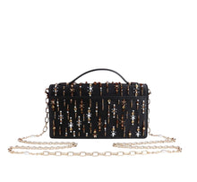 Load image into Gallery viewer, Midnight Pearl Embellished Chain Bag
