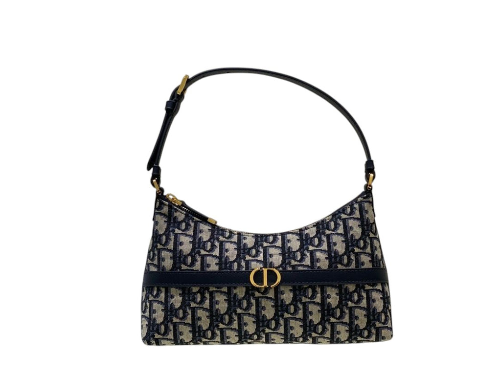 Monogram Crescent Shoulder Bag