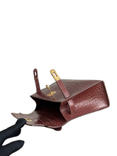 Load image into Gallery viewer, Hermes Kelly Croc Luxe Clutch