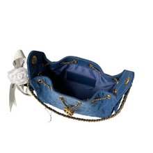 Load image into Gallery viewer, Azure Quilted Chain Tote